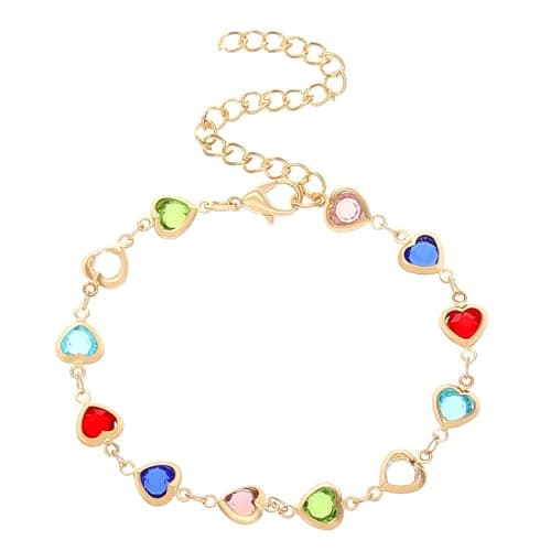 Multicolored Dainty Silver & Gold Necklaces for Women Birthday Gifts