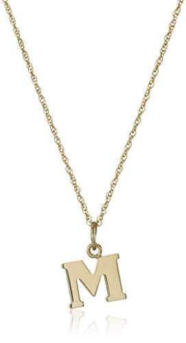 Amazon Essentials 14k Gold-Filled Letter Charm Pendant Necklace