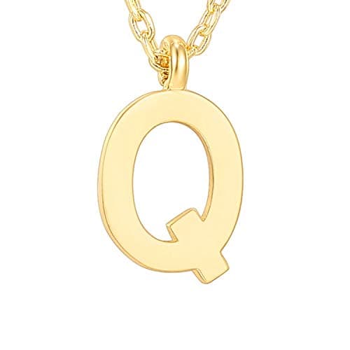 PavoI 14K Gold Plated Initial Necklace for Women