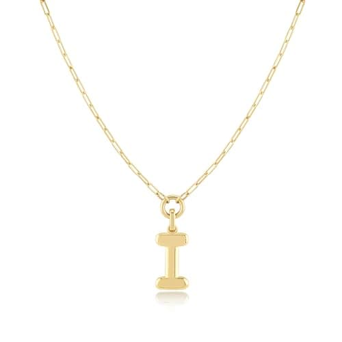 Layered Initial Necklace for Women