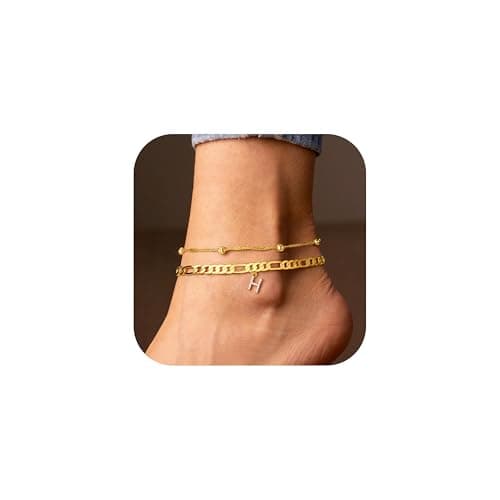 Ursteel 14K Gold Plated Dainty Anklets for Women jewelrygifts