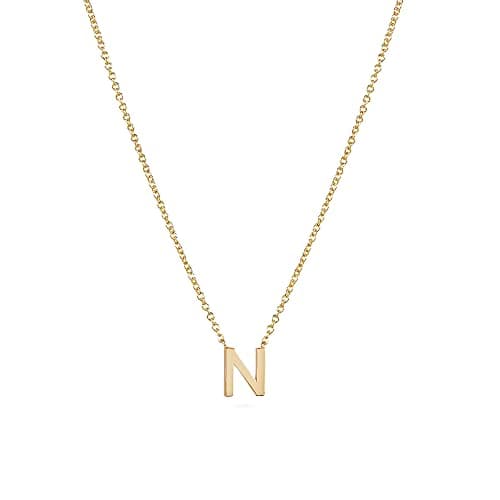 Hayopi Gold Plated Personalized Initial Choker Necklace for Women