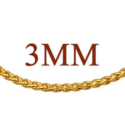 18K Gold or Rose Gold Stainless Steel Heart/Rope/Figaro/Cuban Chain Ankletbracelet, 25-30 CM