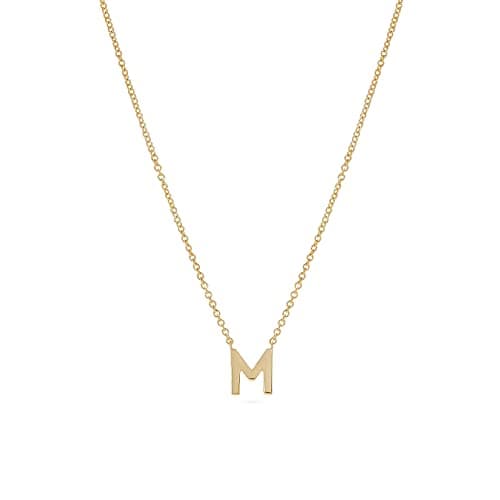 Hayopi Gold Plated Personalized Initial Choker Necklace for Women