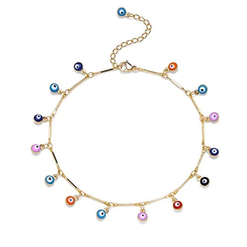 MEVECCO Gold Plated Dainty Anklet for Women Boho Beach Jewelry