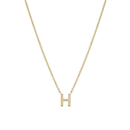 Hayopi Gold Plated Personalized Initial Choker Necklace for Women