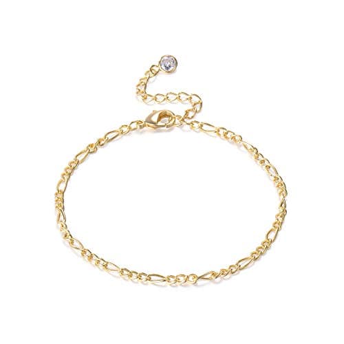 14k Gold Plated/Sterling Silver Dainty Satellite Beads Bracelet