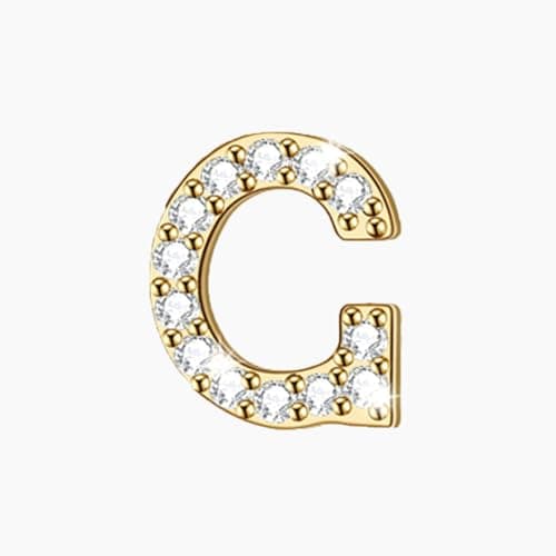 Turandoss Gold Heart Initial Necklace for Women