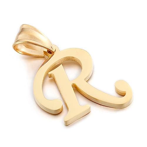 Kalapure Initial Charms Gold Pendant 14k Gold Letter Charms for Men & Women