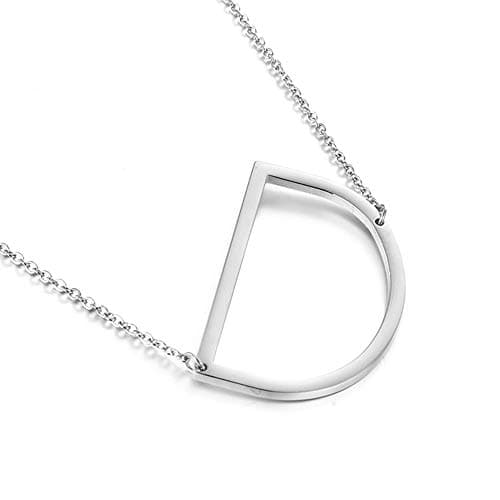 Big Letter Stainless Steel Initial Pendant Jewelry for Women Best Friends Gifts