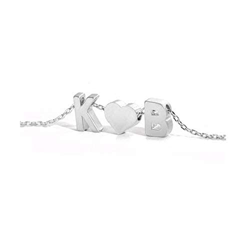 Tiny Gold Heart Initial Necklace - Personalized Mom's Gift for Women