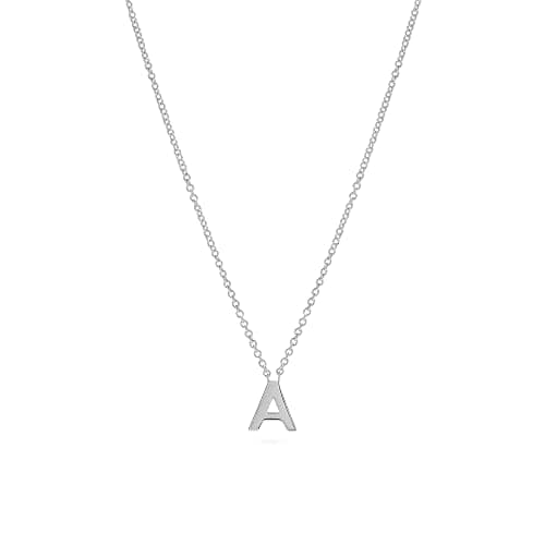 Hayopi Dainty Silver Initial Necklace for Women
