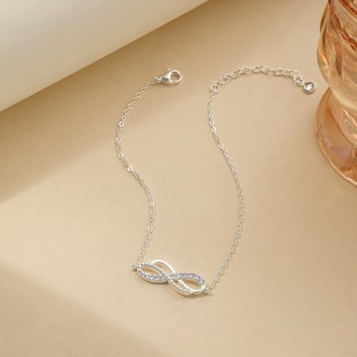 VIROMY Gold Plated Pearls Anklet for Women