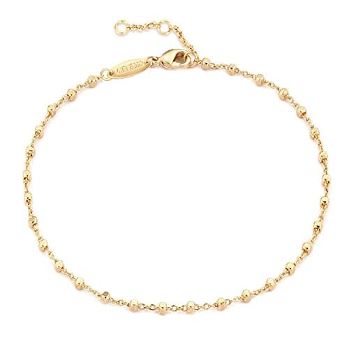MEVECCO Gold Plated Dainty Anklet for Women Boho Beach Jewelry