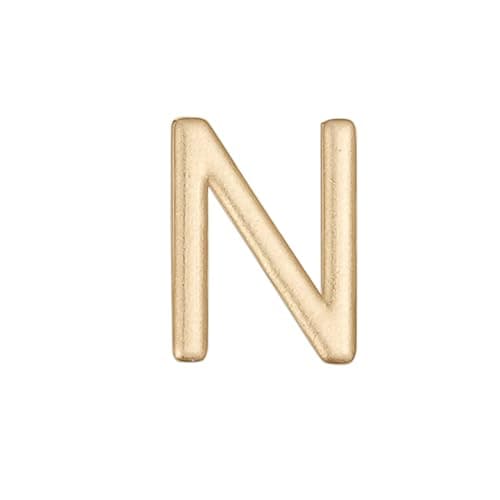 VULETO 18K Gold Plated A-Z Initial Beadedbracelet Set