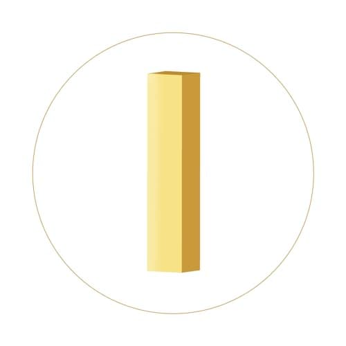 Doubgood 18K Gold Plated Beaded Bracelet with Alphabet Pendant