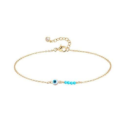 MEVECCO Gold Plated Dainty Anklet for Women Boho Beach Jewelry