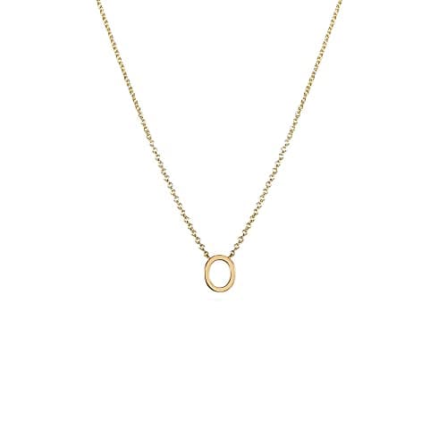 Hayopi Gold Plated Personalized Initial Choker Necklace for Women