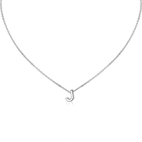 MOMOL Women's Stainless Steel Initial Necklace Personalized Name NecklaceSetBranchting