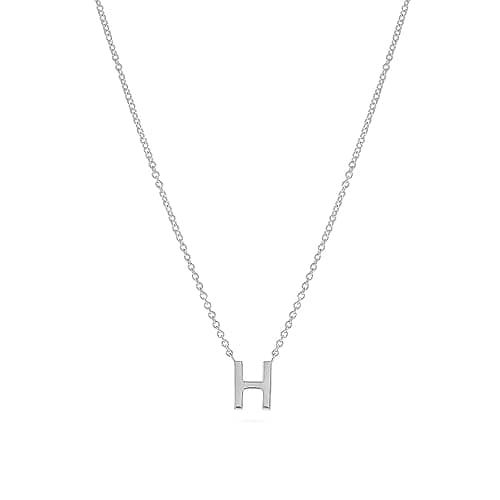 Hayopi Dainty Silver Initial Necklace for Women