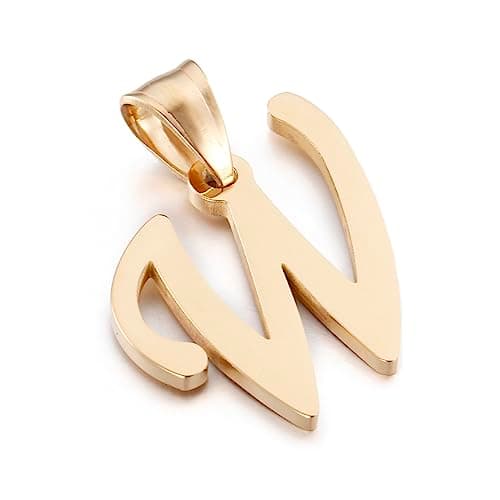 Kalapure Initial Charms Gold Pendant 14k Gold Letter Charms for Men & Women
