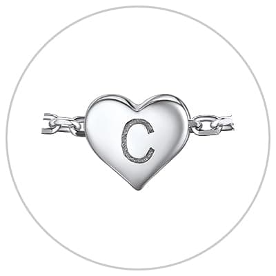 Silvora Initial Bracelets for Women