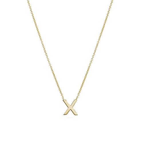 Hayopi Gold Plated Personalized Initial Choker Necklace for Women
