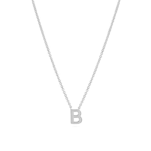 Hayopi Dainty Silver Initial Necklace for Women