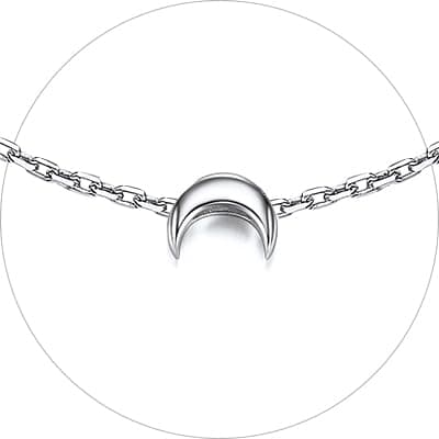 Chic Silver Personalized 925 Sterling Silver Tiny Heart Anklet for Women, Silver/Gold/Rose Gold (With Gift Box)
