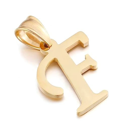 Kalapure Initial Charms Gold Pendant 14k Gold Letter Charms for Men & Women