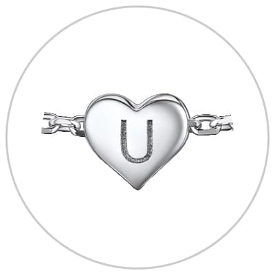 Silvora Initial Bracelets for Women