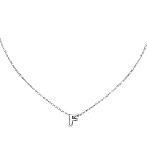 MOMOL Women's Stainless Steel Initial Necklace Personalized Name NecklaceSetBranchting