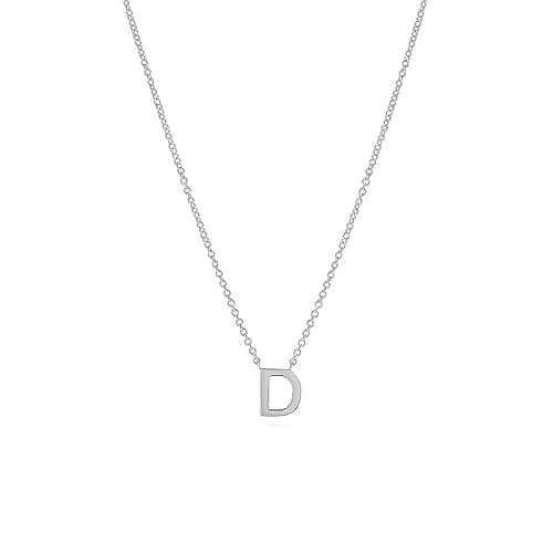 Hayopi Dainty Silver Initial Necklace for Women