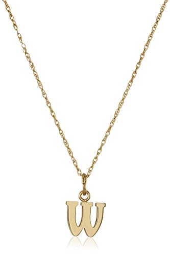 Amazon Essentials 14k Gold-Filled Letter Charm Pendant Necklace