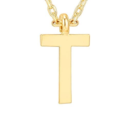 PavoI 14K Gold Plated Initial Necklace for Women