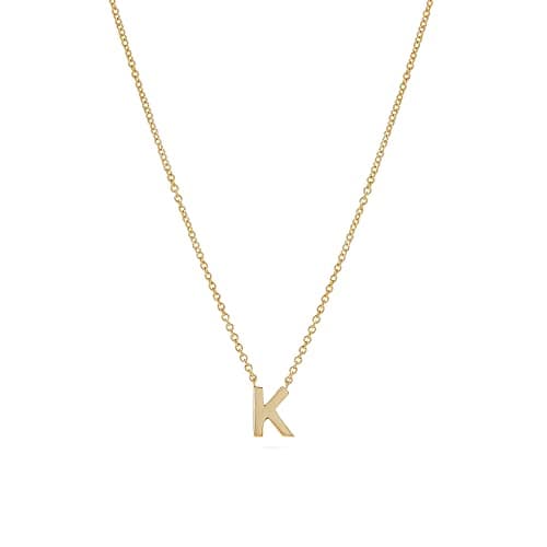 Hayopi Gold Plated Personalized Initial Choker Necklace for Women