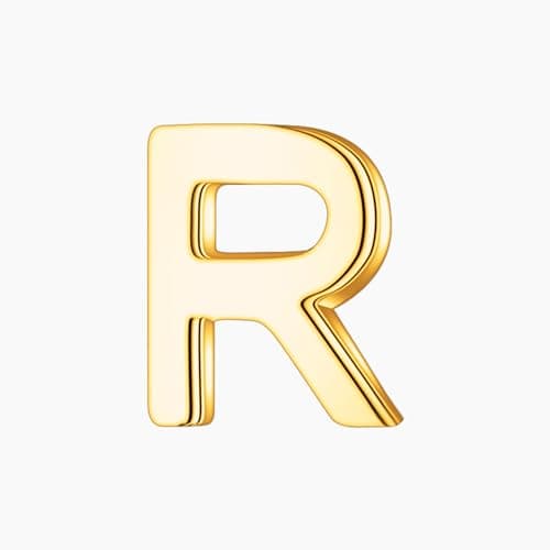 Turandoss Gold Initial Necklace for Women with Cubic Zirconia