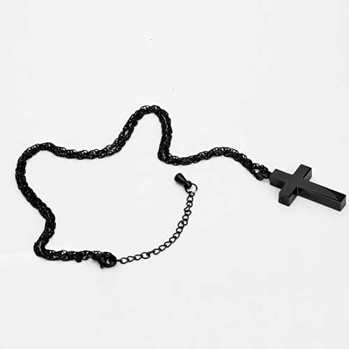 Dletay Personalized Cremation Cross Necklace for Ashes Holder Jewelry-In Loving Memory