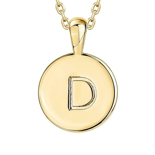 PavoI 14K Gold Plated Initial Letter Necklace for Women