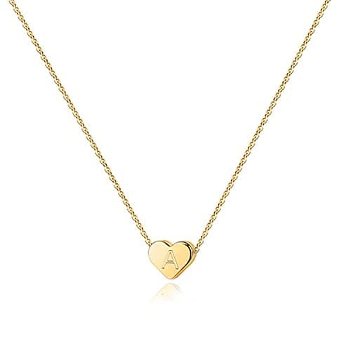 PavoI 14K Gold Plated Tiny Heart Necklace | Personalized Choker for Women