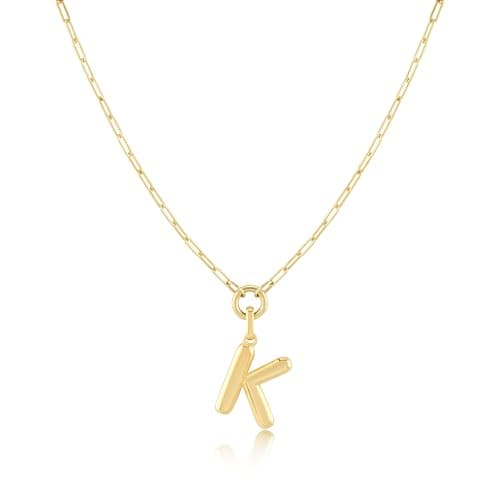 Layered Initial Necklace for Women