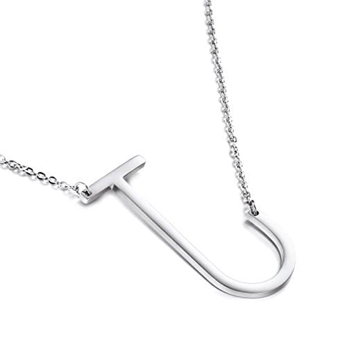 Big Letter Stainless Steel Initial Pendant Jewelry for Women Best Friends Gifts