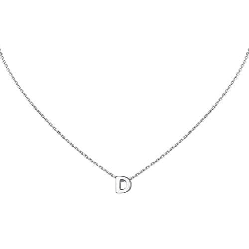 MOMOL Women's Stainless Steel Initial Necklace Personalized Name NecklaceSetBranchting