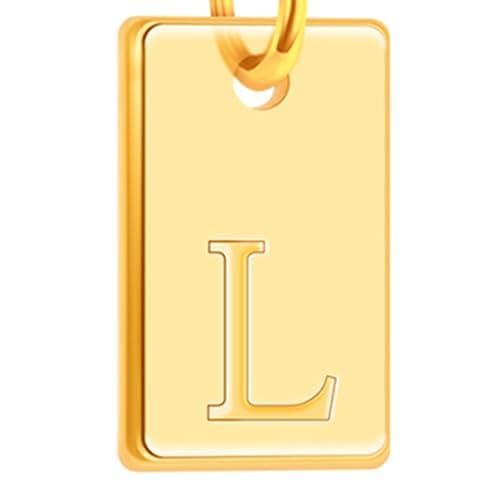 Poxtex Gold Plated Initial Necklace, Non-Tarnish, Women's Square Pendant Jewelry_gifts