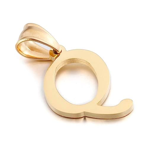 Kalapure Initial Charms Gold Pendant 14k Gold Letter Charms for Men & Women