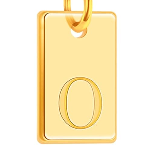 Poxtex Gold Plated Initial Necklace, Non-Tarnish, Women's Square Pendant Jewelry_gifts