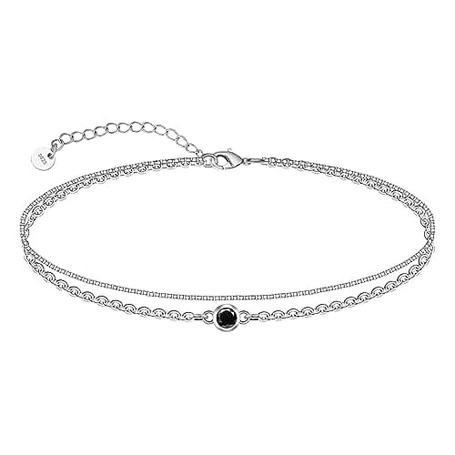 Chic 925 Sterling Silver Multilayered Anklet for Women Satellite, Star Jewelry
