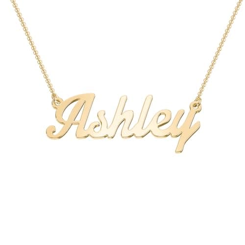 Personalized TSD Dainty Name Necklace - Custom Jewelry Gift for Women in Solid or Gold Plated Silver - Jewlr