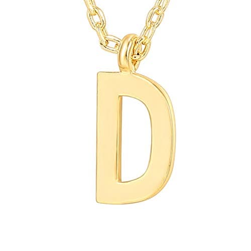 PavoI 14K Gold Plated Initial Necklace for Women