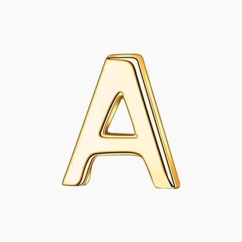 Turandoss Gold Initial Necklace for Women with Cubic Zirconia